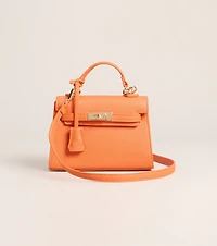 Little Luxe Twist Lock Mini Satchel Bag