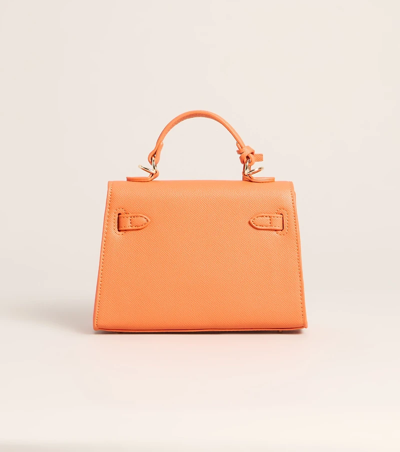 Little Luxe Twist Lock Mini Satchel Bag