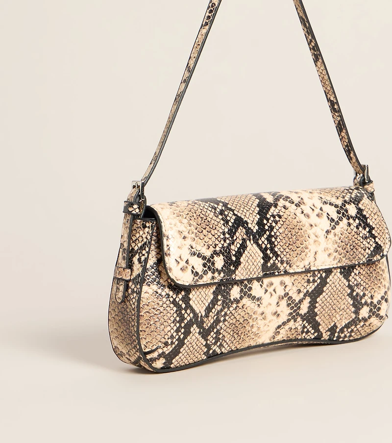 Outfit Maker Snake Print Shoulder Bag