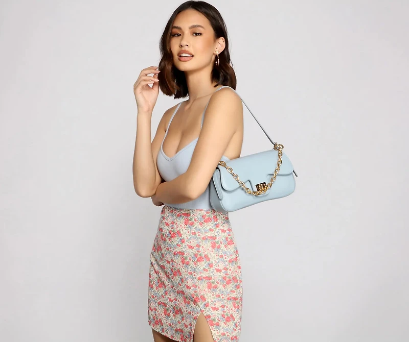 So Loved Faux Leather Shoulder Bag