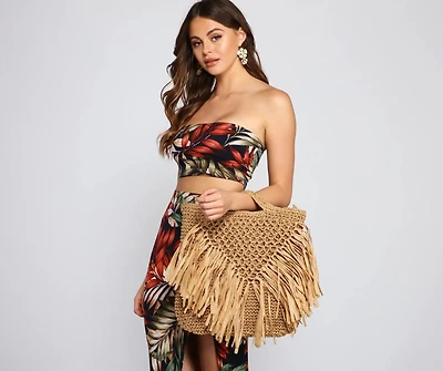 Vacay Bound Raffia Straw Tote