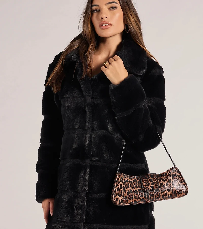 Wild Cutie Leopard Faux Leather Shoulder Bag