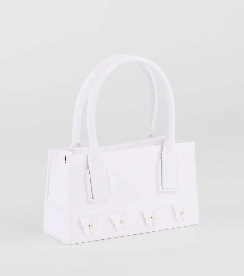 Time To Fly Butterfly Jelly Tote Bag
