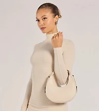Iconic Glam Half-Moon Shoulder Bag