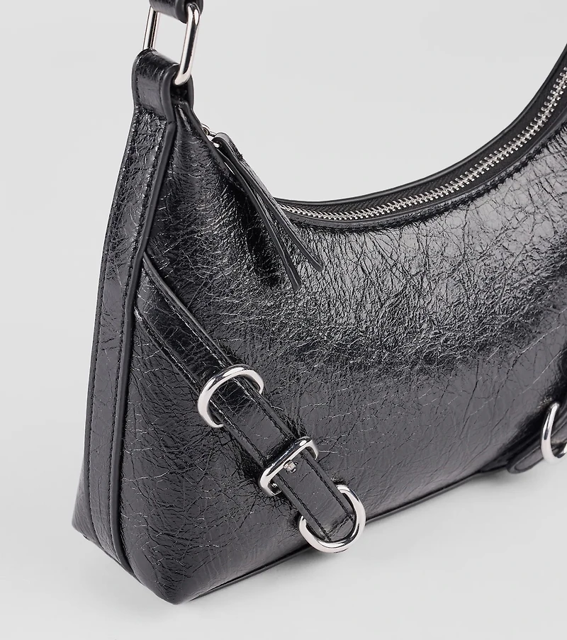 Girl On The Run Buckle Shoulder Bag