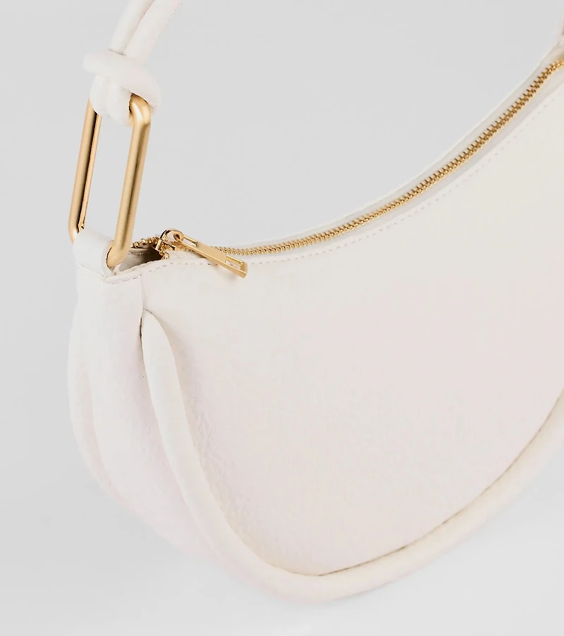 Effortless Chic Faux Leather Shoulder Bag