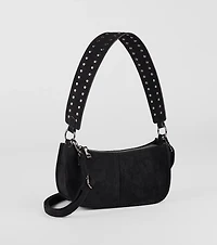 Major Stud Faux Suede Shoulder Bag