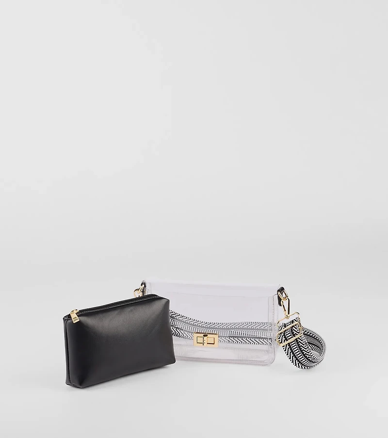 Clearly Trendy Crossbody Bag