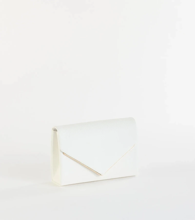 Class Act Faux Leather Envelope Crossbody Bag