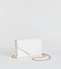 Class Act Faux Leather Envelope Crossbody Bag