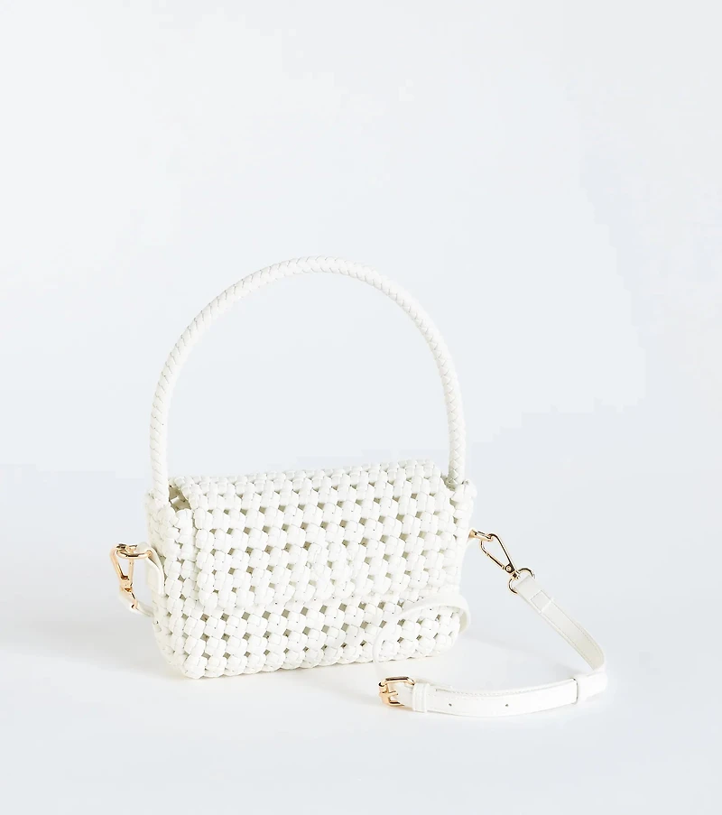 Finishing Touch Woven Shoulder Bag