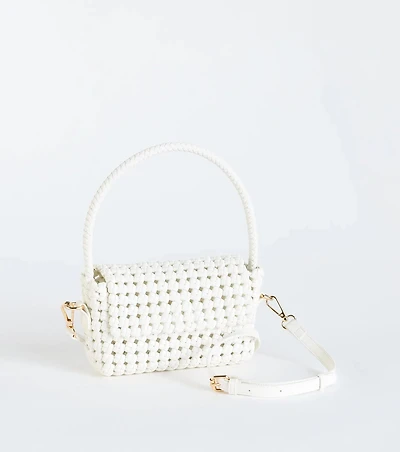 Finishing Touch Woven Shoulder Bag
