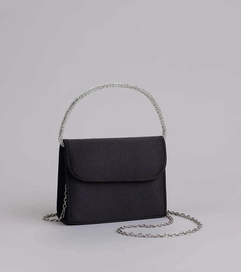 Stylish Endeavor Rhinestone Top Handle Handbag