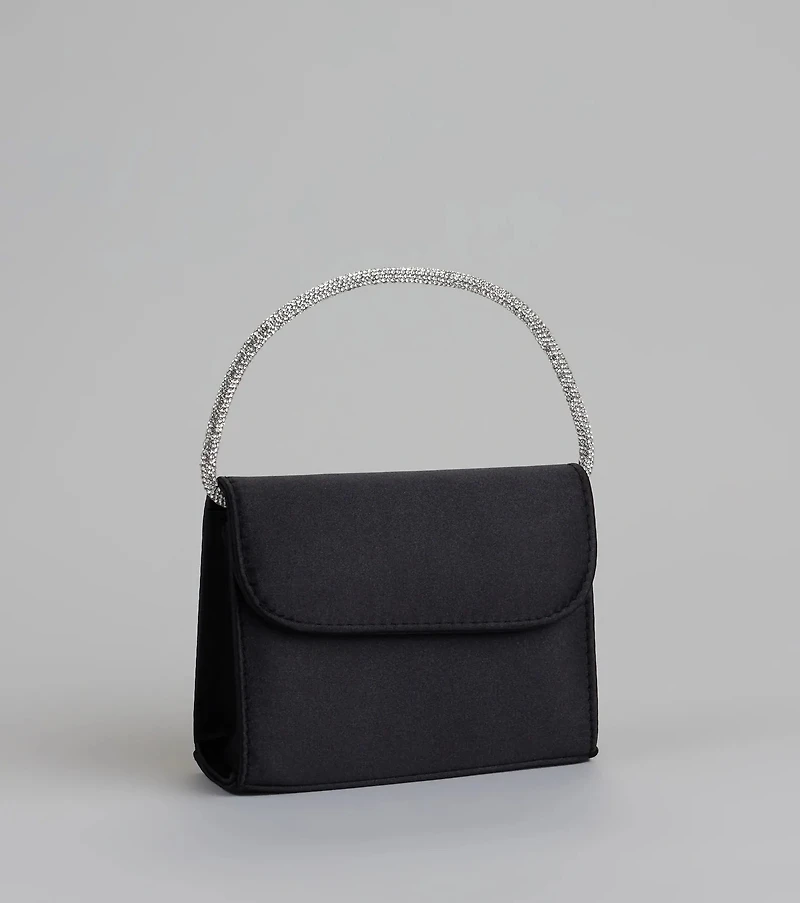 Stylish Endeavor Rhinestone Top Handle Handbag
