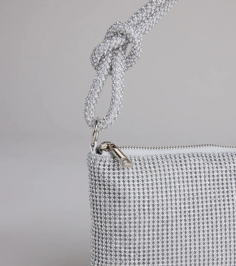 Glow Up Tonight Rhinestone Shoulder Bag