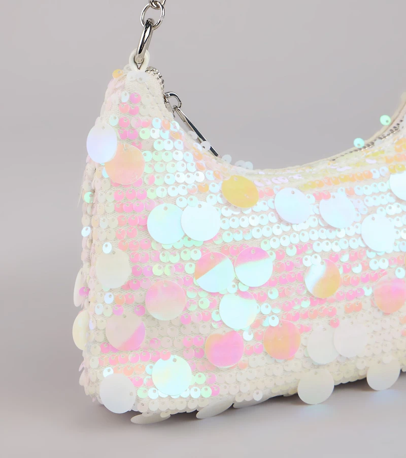 Disco Dreams Sequin Shoulder Bag