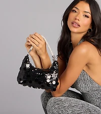 Disco Dreams Sequin Shoulder Bag
