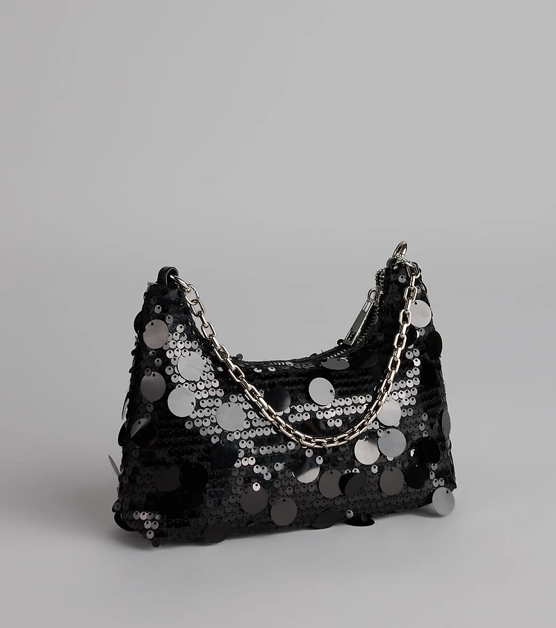 Disco Dreams Sequin Shoulder Bag