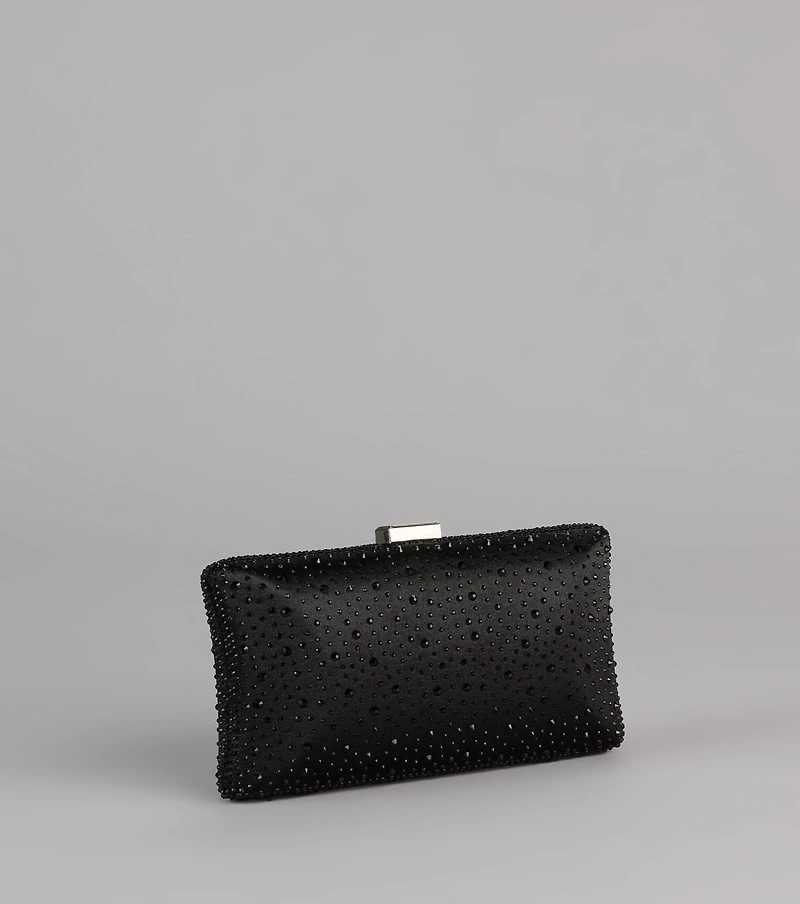 Spotlight Moment Satin Clutch