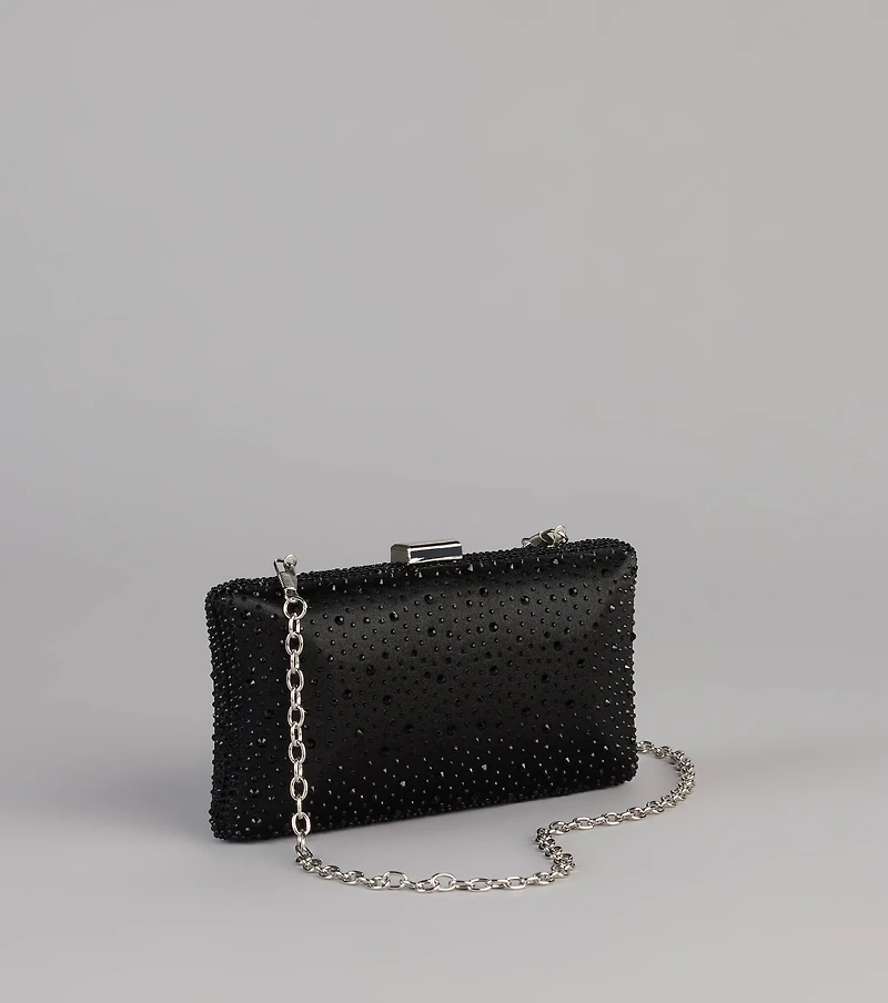 Spotlight Moment Satin Clutch