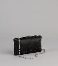 Spotlight Moment Satin Clutch