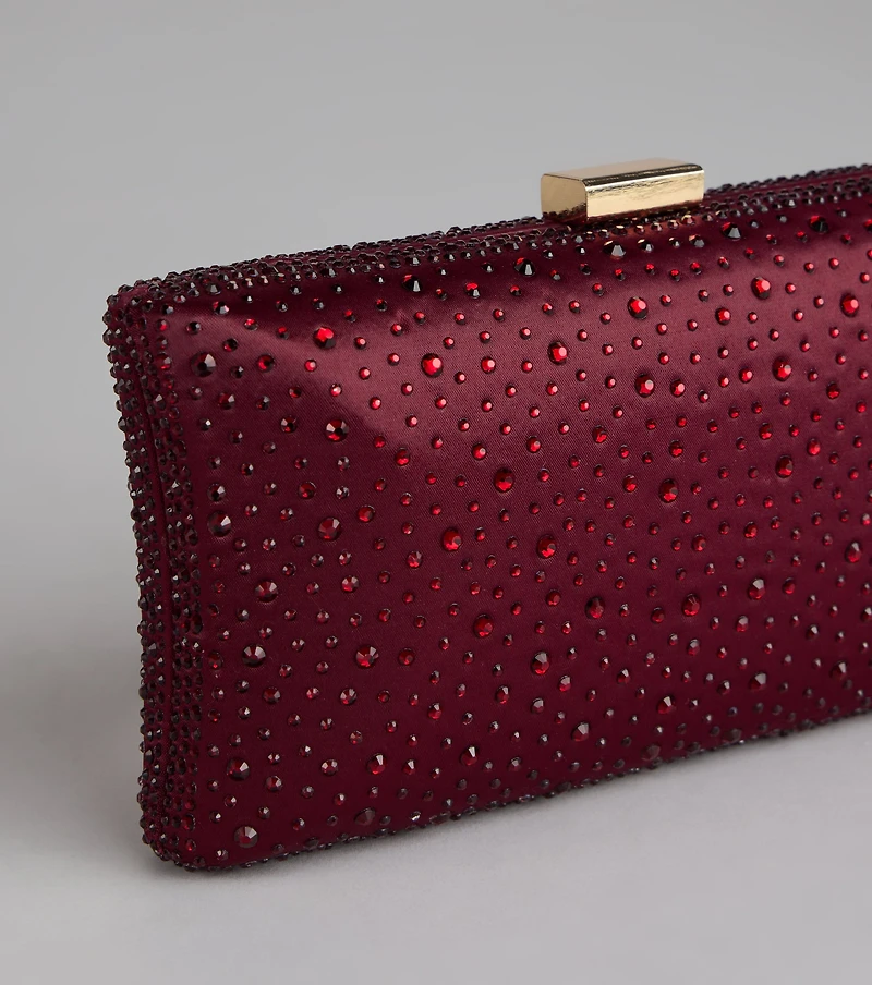 Spotlight Moment Satin Clutch