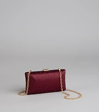 Spotlight Moment Satin Clutch