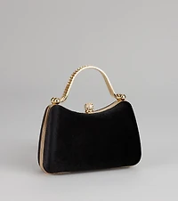 Chic Intentions Velvet Clutch Bag