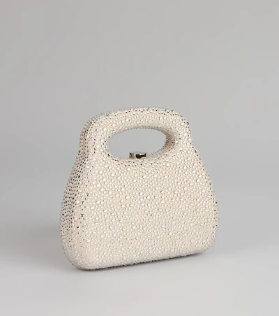 The Glimmer Drop Rhinestone Clutch Bag