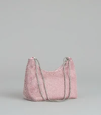 Glamour Girlie Rhinestone Mesh Shoulder Bag