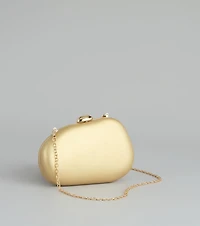 Black Tie Ready Metallic Clutch