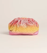 Pretty Glow Moment Ombre Satin Clutch