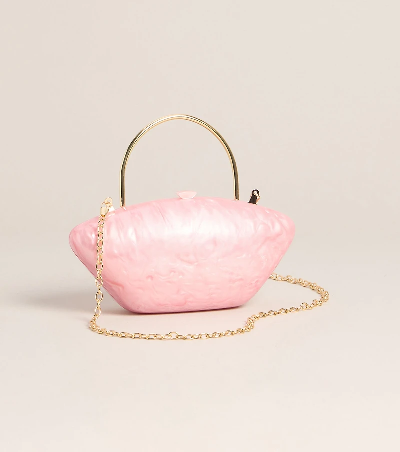 Late Reply Marble Top Handle Bag