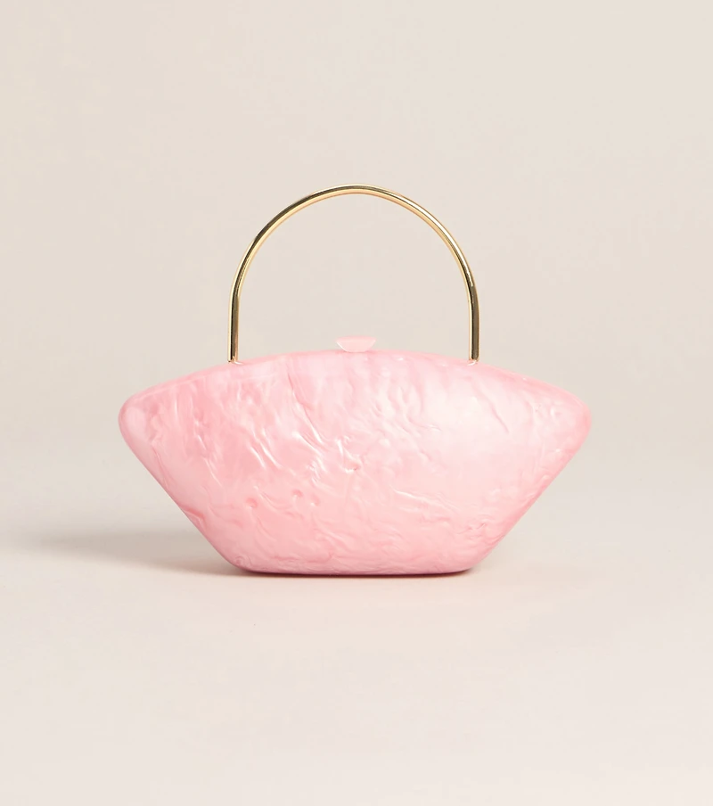 Late Reply Marble Top Handle Bag