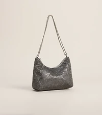 Last Call Glam Rhinestone Shoulder Bag