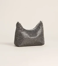 Last Call Glam Rhinestone Shoulder Bag