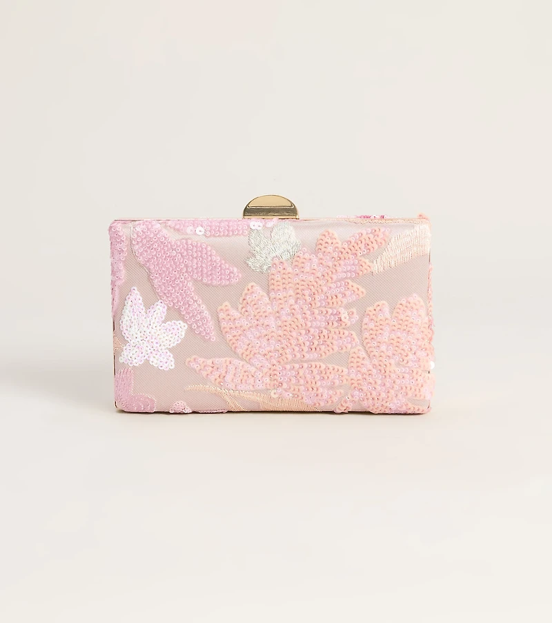 Garden Party Glam Floral Clutch