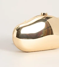 Sleek Sculptural Hardcase Clutch