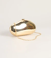 Sleek Sculptural Hardcase Clutch