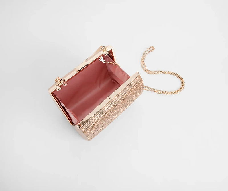 Rhinestone Structured Mini Tote