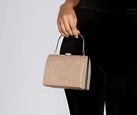Rhinestone Structured Mini Tote