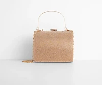 Rhinestone Structured Mini Tote