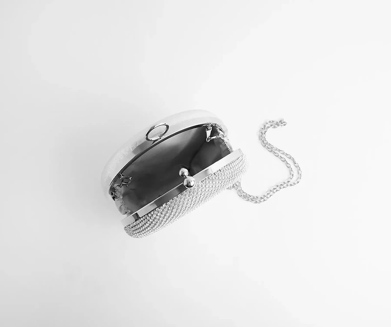 Round And Round Rhinestone Purse