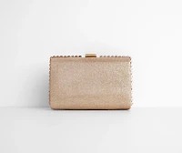 Gorgeous Glitter Mesh Box Clutch
