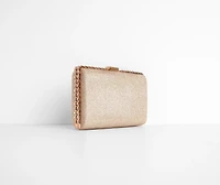 Gorgeous Glitter Mesh Box Clutch