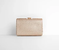 Gorgeous Glitter Mesh Box Clutch