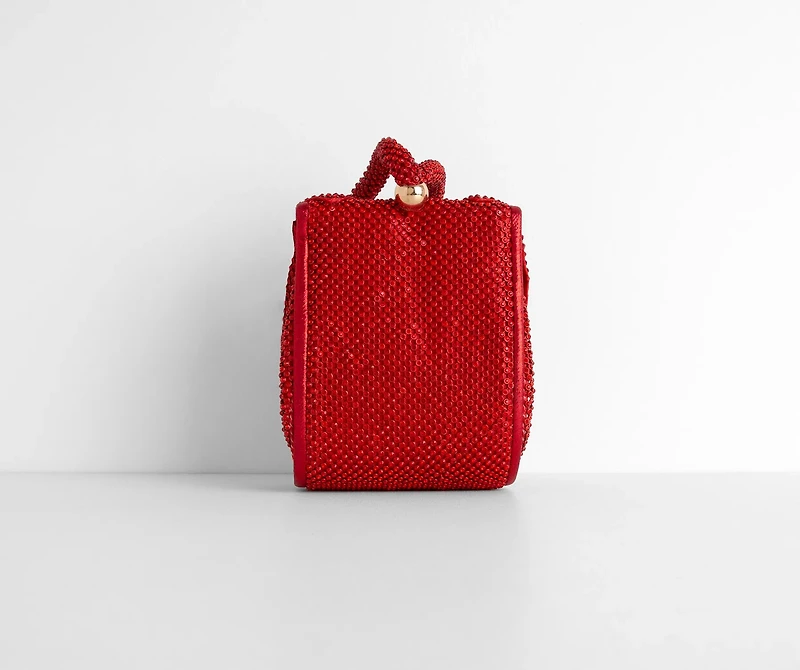 Love Is The Air Rhinestone Bow Wristlet
