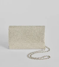Luxe Glamour Rhinestone Box Clutch