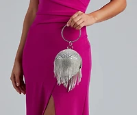 Your Time Rhinestone Sphere Clutch