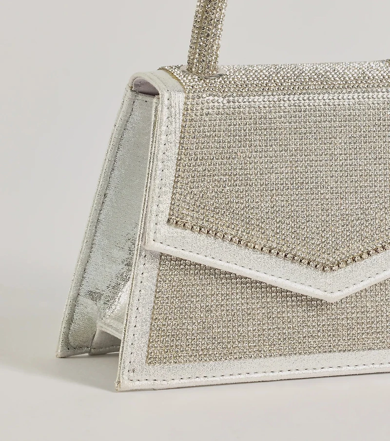 So Much Glitz Iridescent Rhinestone Handbag